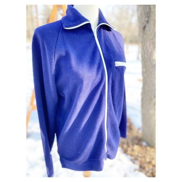 Vtg 70s Sears Men’s Acrylic Zip Cardigan Sweater 31 - Picture 5 of 11